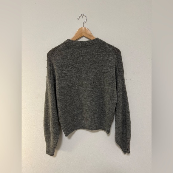 H&M Embellished Bead Knit Sweater in Gray Melange - Picture 3 of 8